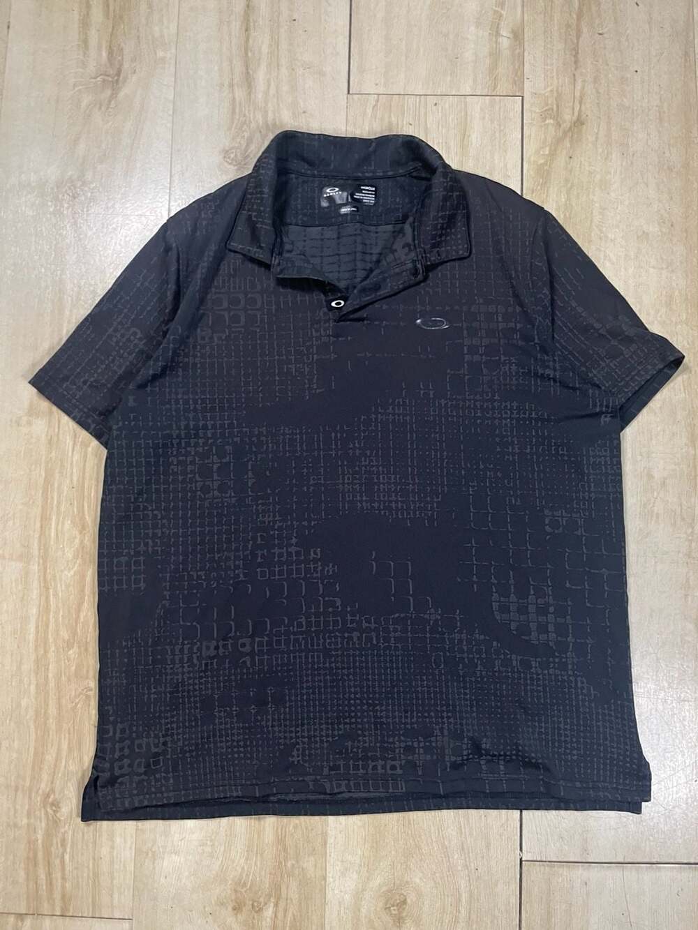 Oakley Hydrolux Polo Black jacquard Golf Shirt